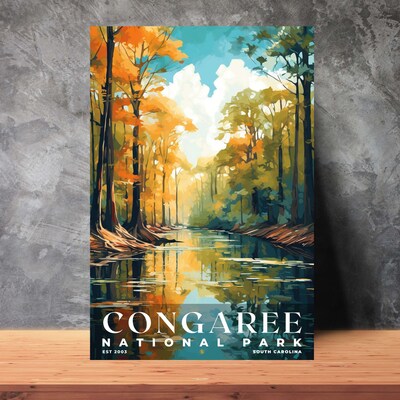Congaree National Park Poster, Travel Art, Office Poster, Home Decor | S6 - image3